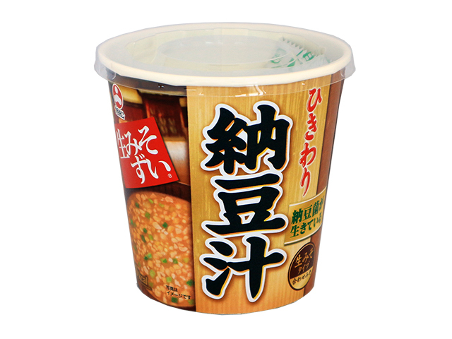旭松 無料サンプルOK 生みそずい 商い ひきわり納豆汁 カップ 15.5g x6