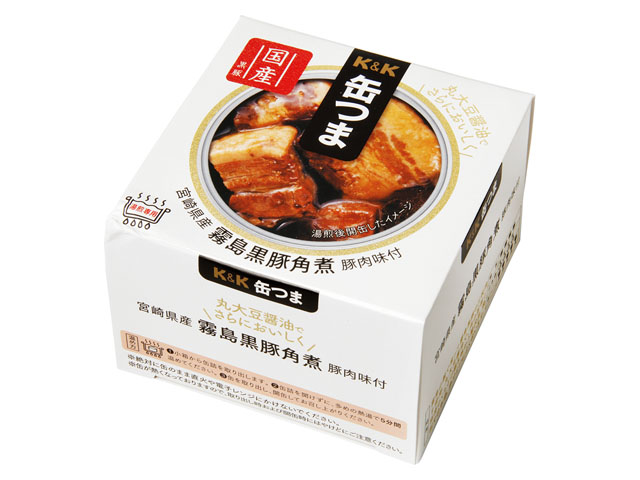 最大46%OFFクーポン KK 缶つま 宮崎県産 150g 驚きの価格 霧島黒豚角煮 x6