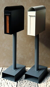 スタンドポスト 置き型 鍵付き 郵便受け 郵便ポスト メールボックス おしゃれ 北欧 モダン スリム カントリー レトロ ブラック グレージュ Spano-スパーノ シンプル 新聞受け スタンド式 玄関