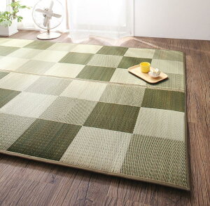 (送料無料) い草 日本製 261×352cm ウレタン付き い草ラグ いぐさ 国産い草ラグ【casule】カジュール ふっくらラグ イ草 井草 イグサ 涼感 和風 夏 い草カーペット 天然素材 ひんやり感 ごろ寝 茣