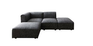 ソファ オットマンセット コンパクトタイプ コーナー×1 1P×1 オットマン×2 セット ユニットデザインコーナーソファセット UNONU ウノン ソファー グレー キャメルブラウン ミックス