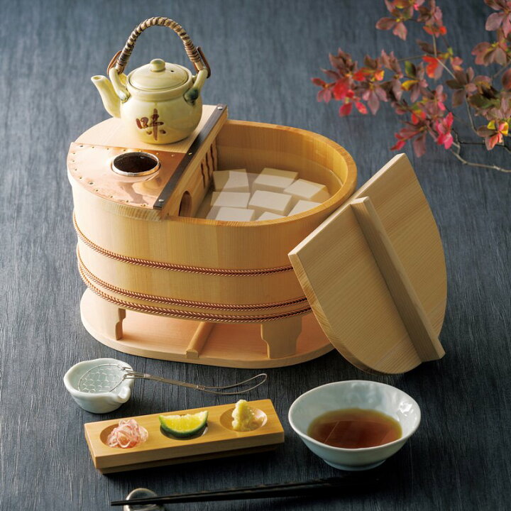 楽天市場】椹・小判型湯豆腐セット(2人用) : ベッド・家具通販 