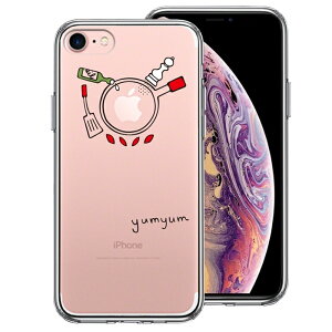 �P�i iPhone7 ���ʃ\�t�g �w�ʃn�[�h �n�C�u���b�h �N���A �P�[�X ������ yumyum2