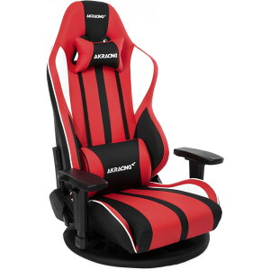AKRacing �Q�[�~���O���֎q ���b�h �u���[ �O���[ �z���C�g �Q�[�~���O�`�F�A PU���U�[ �t���A�`�F�A �G�[�P�[���[�V���O �t���t���b�g���N���C�j���O 360°��]�� �����A�[�����X�g ������ 
