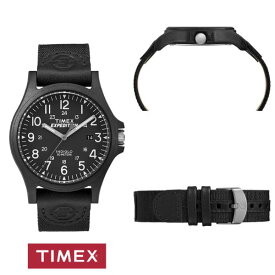 TIMEX タイメックス TW4B08100 腕時計 エクスペディション アカディア インディグロナイトライト クォーツ 黒 シンプル