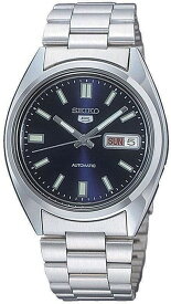 【純正BOX付属】 SEIKO(セイコー) SNXS77K1 メンズ腕時計 SEIKO5 旧モデル 自動巻き 機械式 オートマチック レトロ ネイビー シルバー SEIKO BOX付属