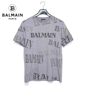 バルマン Tシャツ 半袖 メンズ ブランド ロゴ 大特価 セール SALE バルマン 13496 BALMAIN PARIS グレー Tシャツ