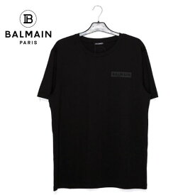 バルマン Tシャツ 半袖 メンズ ブランド ロゴ 大特価 セール SALE バルマン 13704 BALMAIN PARIS 黒 ブラック Tシャツ