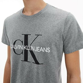【スーパーSALE 限定価格!!】Calvin Klein Jeans カルバンクライン 半袖 Tシャツ J30J314314 メンズ グレーヘザー CK ロゴ