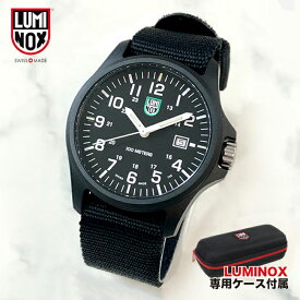 LUMINOX ルミノックス X2.2401.NB 日本未発売モデル グリーンロゴ レア Patagonia Carbonox ナイロンバンド メンズ 腕時計44mm スイス製 ブラック 黒