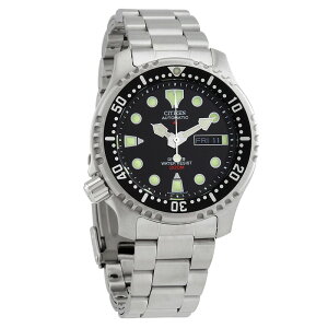 �y����BOX�t���zCITIZEN �V�`�Y�� PROMASTER �v���}�X�^�[ NY0040-50E FUGU �t�O �_�C�o�[�Y�E�H�b�` �u���b�N �V���o�[ �� �����Y �r���v ���s�A���i