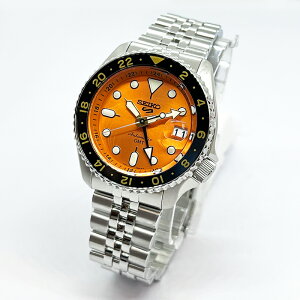 �y����BOX�t���zSEIKO 5 �Z�C�R�[5 SSK005K1 (�����i��SSK005KC���^) GMT ���[�u�����g �I�����W �������� �芪�� SKX Sports Style �����Y �r���v ���s�A���i