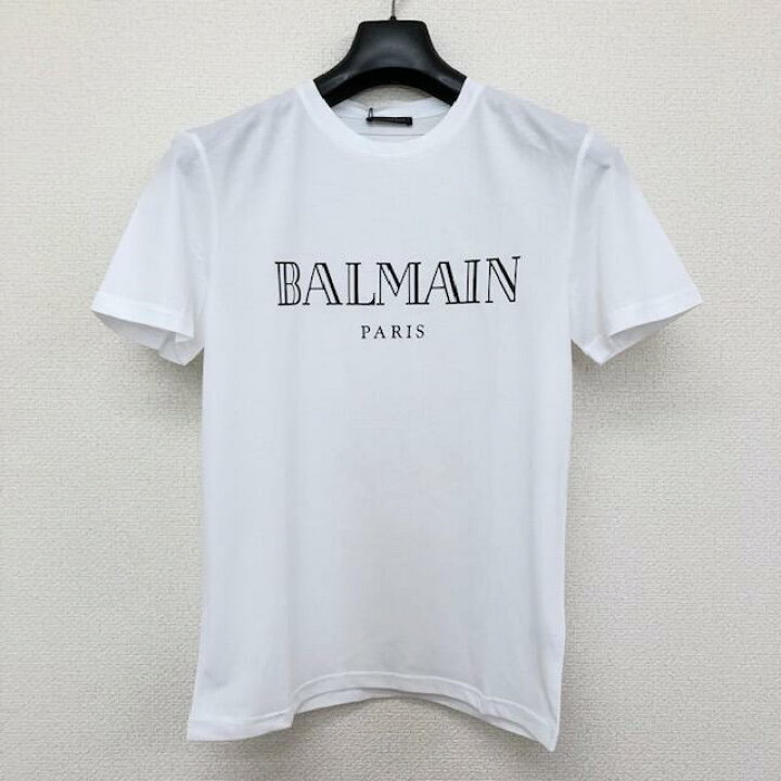 楽天市場】BALMAIN バルマン メンズ Tシャツ 12187 白 ロゴ シンプル  
