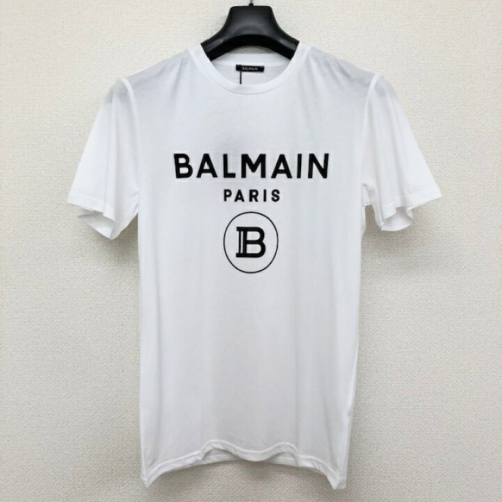 楽天市場】BALMAIN バルマン メンズ Tシャツ 12532 白 ロゴ 半袖  