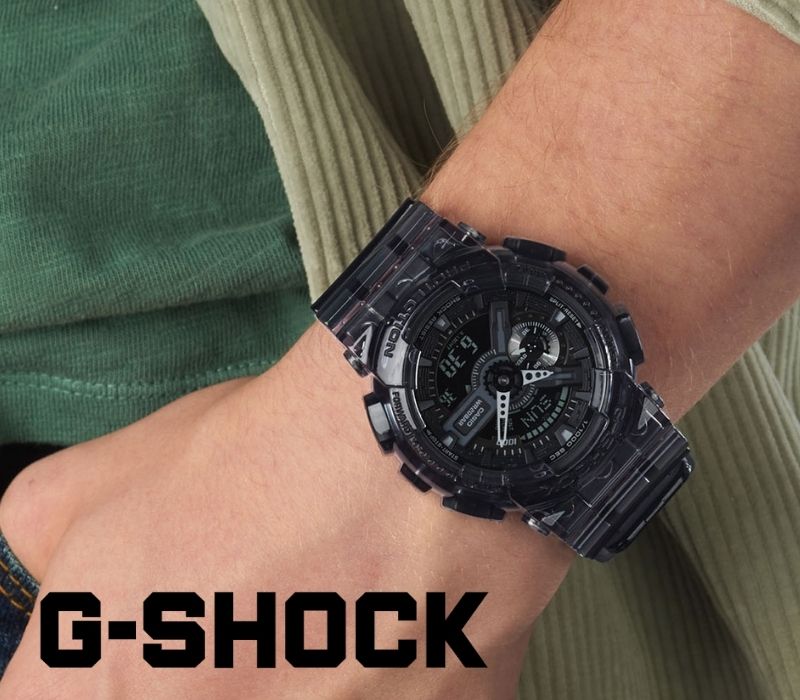 決算セール CASIO カシオ G-SHOCK GA-110SKE-8A アナデジ デジアナ スケルトン デジタル アナログ メンズ 腕時計