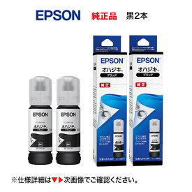 （在庫あり）エプソン 純正インクボトル OHA-BK オハジキ （ブラック 2本セット）新品（エコタンク搭載モデル EP-M476T 対応）