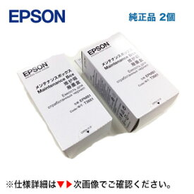 【ストックに最適・単品2個セット】 エプソン メンテナンスボックス EPMB1 純正・新品 (対応機種：　EP-50V, PX-S5010, EW-M752T/TB, EW-M754TW/TB, EP-M552T, EP-M553T, とうもろこし/クマノミ/カメ/メガネ のインクを使用しているプリンタ)