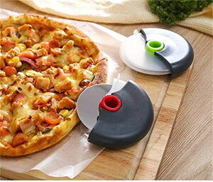 ピザカッター 安全ケース付き ピザナイフ ステンレス製 回転式 切れ味 分解可能 水洗い可能 ピザ 生地 野菜 パン など切る用 使用簡単 業務用 家庭用 キャンプ用