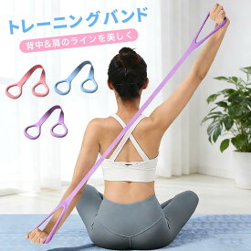 【即日発送】ストレッチバンド 持ち手付き 背中痩せ 肩こり解消ストレッチ 猫背対策 姿勢改善 トレーニングチューブ 筋トレ 水洗い可能 滑り止めグリップ 背中 フィットネスバンド ヨガ ピラティスバンド 弾性エキスパンダー 在宅エクササイズ
