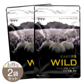 【 2袋セット 】 やずや にんにく卵黄WILD 62球 サプリメント マカ 亜鉛 にんにく 滋養 スタミナ ミネラル メール便送料無料SPL / にんにく卵黄WILD袋S04-03 / YZNRNB-02P