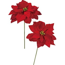 ベレーナポインセチアピック ＃3　　RED 造花 フラワー ポインセチア [TDLFX004681-003] 代引決済不可