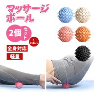 ストレッチボール 2個セット 突起 刺激 ツボ押し 背中 首 足裏 腰 全身 リラックス エクササイズ フィッ…
