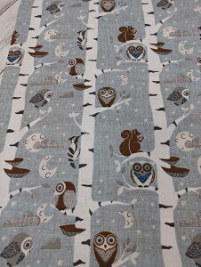 Hash a Bye woods woods830(紺)/831(グレー)832(ブルー)/生地/輸入生地/STOF/50cmから/