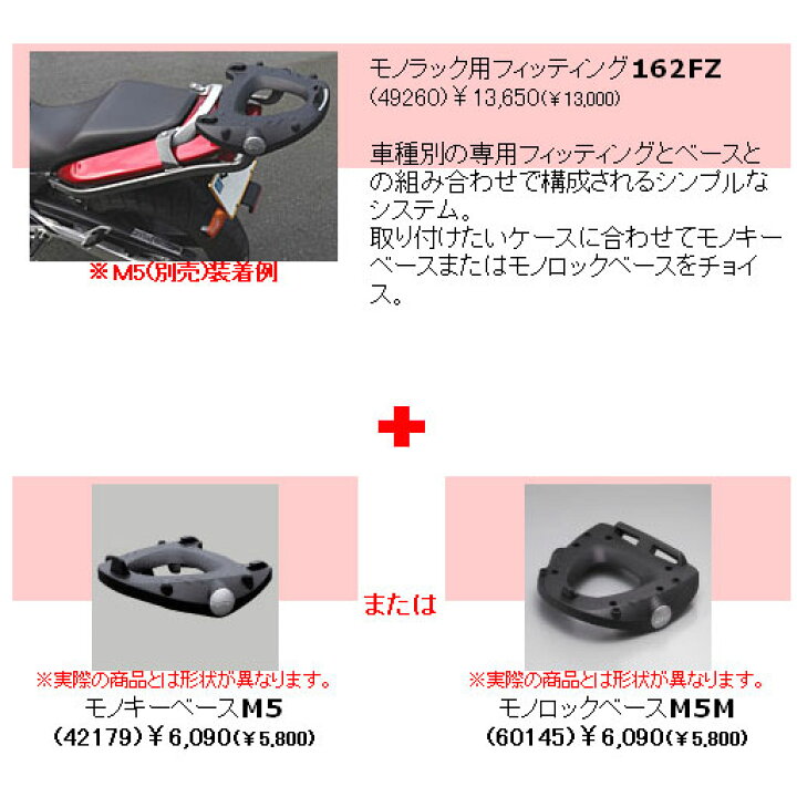 楽天市場】GIVI(ジビ) トップケース装着用フィッティングホンダ 