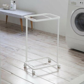 山崎実業 トスカ ランドリーワゴン 2段 ホワイト 3299