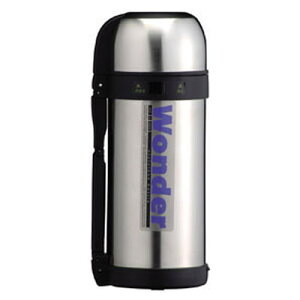 水筒 ワンダーボトル 1.5L F-2377 | コップ付き ステンレス 真空断熱 保冷 保温 スポーツ キャンプ アウトドア 遠足 運動会 シンプル 男の子 女の子 大人