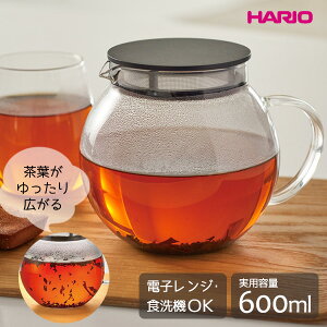HARIO �n���I �W�����s���O���[�t�|�b�g 600ml JPL-60-B �b �e�B�[�|�b�g �ی^ �W�����s���O �|�b�g �d�q�����W �H��@�Ή� �t�B���^�[�t�� �g�� �ϔM�K���X �n�[�u�e�B�[