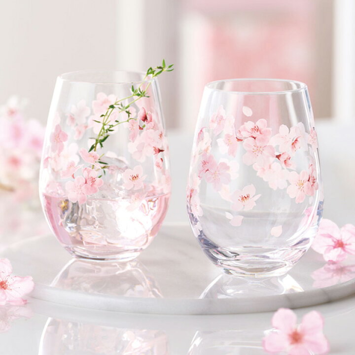 楽天市場】ギフト 花文 hanafumi ペアタンブラー 360ml×2 さくら柄  