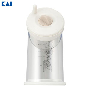 貝印 ごまミル Kai Kitchen 卓上ごますり器 ホワイト DH-8055 | すりごま ゴマすり 胡麻 日本製 粗さ調整 粗目 細目 食卓 ミル 保存
