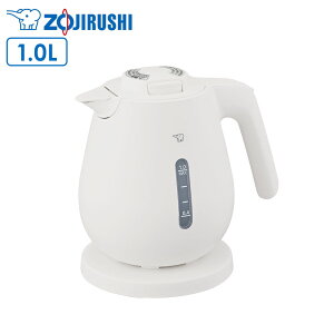 象印 電気ケトル 0.8L/1.0L CK-DC08 CK-DC10 | 電気ポット ケトル 湯沸かし器 800ml 1L 空焚き防止 ほこり防止 蒸気セーブ 給湯ロック かわいい おしゃれ ZOJIRUSHI 湯沸かしポット 2025年モデル