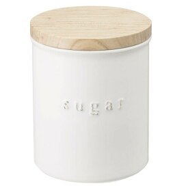 山崎実業 トスカ 陶器 キャニスター シュガー ホワイト 3426 ｜ シュガーポット