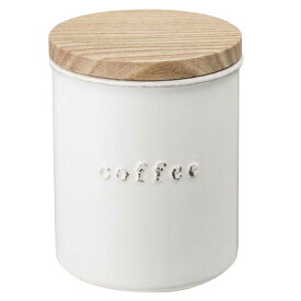 山崎実業 トスカ 陶器 キャニスター コーヒー ホワイト 3428