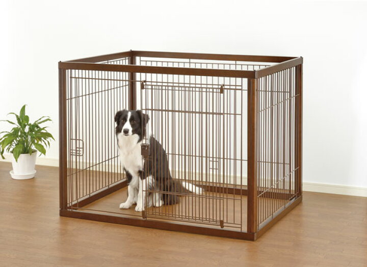 楽天市場】リッチェル 木製 ペットサークル 120-90 ｜ ペット ケージ  