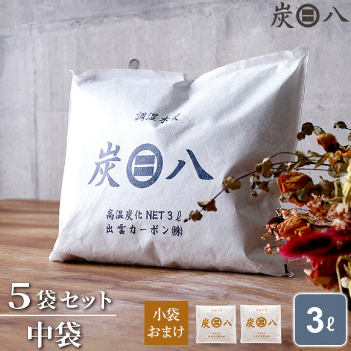 炭八 スマート小袋10個入 タンス用1L×5袋 出歩き 