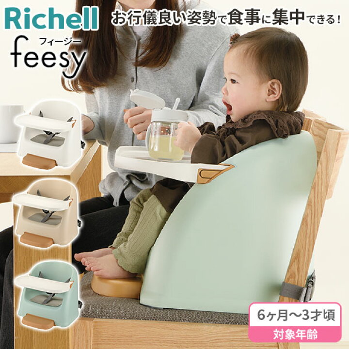 【レンタル】ベビーチェア フィージー ミントブルー Richell リッチェル ベビーチェア【往復送料無料】