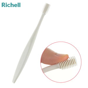 リッチェル 歯茎 ブラシ 使っていいね! 歯ぐきマッサージブラシ ホワイト | 口腔ケア 血行促進 歯周病予防 歯茎ケア 介護 高齢者 大人 オーラルケア シリコンブラシ