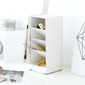 山崎実業 ペン立て tower タワー ペンスタンド ホワイト 3319 ｜ 文具収納 ペンホルダー 卓上収納