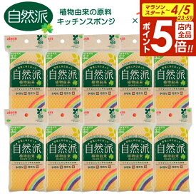 【4/5限定 全品ポイント5倍】キッチンスポンジ バイオマス ネットスポンジ 10個セット KBM02 ｜ 食器用 食器洗い 皿洗い バイオマス 自然派 環境にやさしい ネット クリーナー 台所 泡立ち 植物由来 まとめ買い