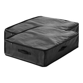 ポリエチレンシート ソファ&ベッド下収納ケース タワー 2個組 山崎実業 tower 容量55L ライトグレー ブラック 1915 1916 水拭き可能 タワーシリーズ yamazaki