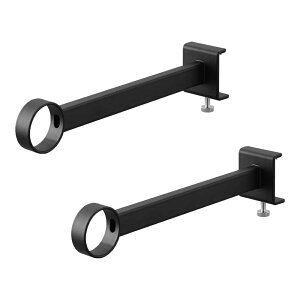 山崎実業 tower タワー 鴨居室内物干しポールホルダー 奥行ワイド カラー:ホワイト 1586 / ブラック 1587 | 室内 物干し 竿受け 鴨居 窓枠 取り付け ホルダー 部屋干し フック 竿通し