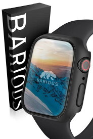 BARIOUS BARIGUARD3 for AppleWatch アップルウォッチ用 防水 保護ケース マットブラック Apple Watch Series6 Series5 Series4 SE SE2 対応