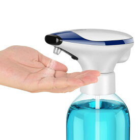自動泡ソープディスペンサー 4サイズキャップはビオ対応 ドフェン 花王獅王などの泡ハンドソープ 洗顔料 純正ボトル洗い替えポンプヘッド 自動泡ポンプ（ボトルを含まない）