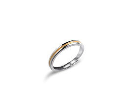 E-floral ペアリング フリーサイズ 指輪 2個セット ファッションリング メンズリング レディースリング 婚約指輪 シルバー925 レディースアクセサリー ラインスタイル イエロー
