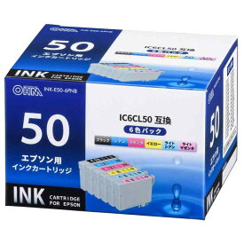 エプソンIC6CL50互換 染料6色パック [INK-E50-6PNB]