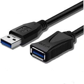 USB 3.0 延長ケーブル USB 延長 高速データ転送5Gbps aオス-aメス USBケーブル 延長コード 金メッキコネクタ 適用プリンター、スキャナー、カメラ、USBディスク、キーボードになど対応