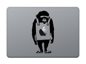 カインドストア MacBook Pro 13 / 15インチ 2016 / 12インチ マックブック ステッカー シール モンキー Banksy Monkey 12インチ/13インチ